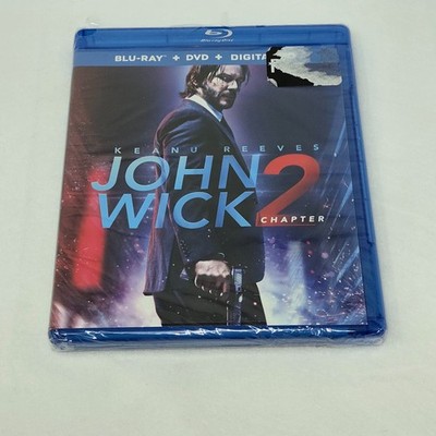 KEANU REEVES JOHN WICK CHAPTER 2 BLU-RAY +DVD +DIGITAL NEW SEALED