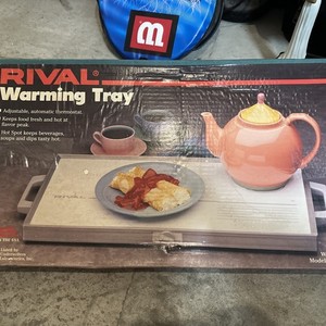 VINTAGE RIVAL WARMING TRAY WHITE MODEL 609