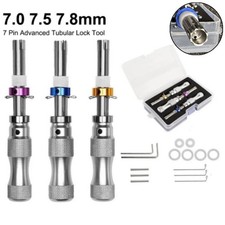 3Pcs 7 Pin Advanced Tubular Lock Tool Set For Padlock Hook Tool Seal Pick Puller