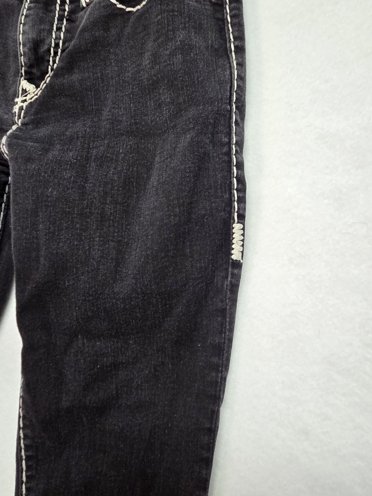 True Religion Jennie Curvy Mid Rise Super Skinny Size 27 Black thumbnail 6