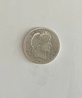 1908-D BARBER SILVER QUARTER  ~ 90% Silver ~ Actual Coin Shown