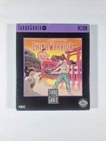 China Warrior NEC TurboGrafx 16 TurboDuo Hu Card Game COMPLETE IN BOX