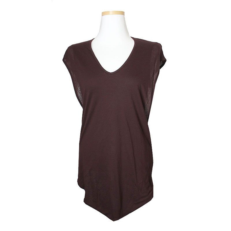 トップス helmut lang Knit brown Helmut Lang Deep Brown Top 44 48988325 | eBay