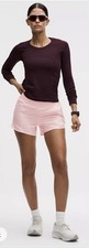 NWT Lululemon Hotty Hot HR High Rise Short 4 Lined Size 4 Pink Haze Ships ASAP