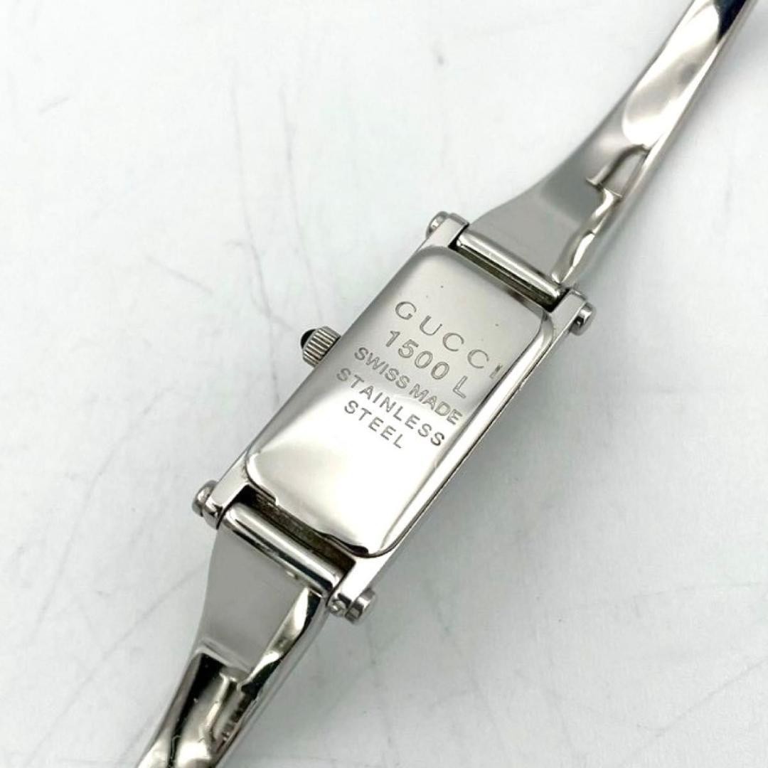 Gucci 1500L Watch Quartz Black Dial Silver GUCCI,18544 thumbnail 16