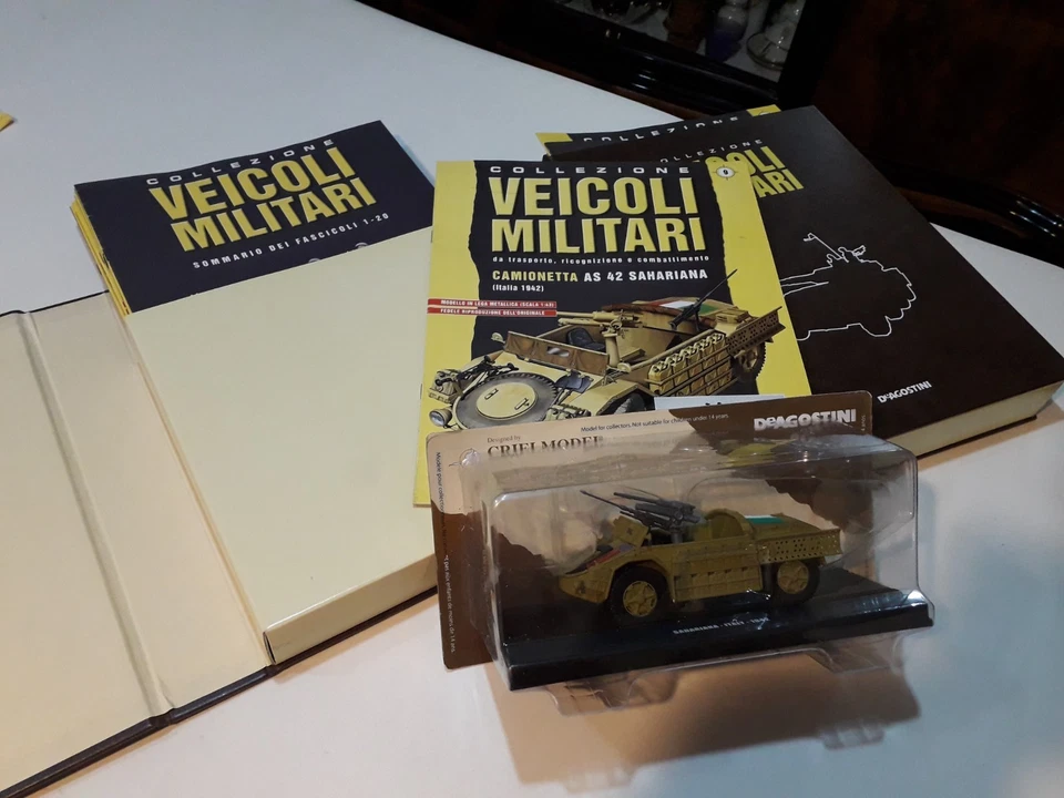 COLLEZIONE VEICOLI MILITARI "DE AGOSTINI" CAMIONETTA SAHARIANA SC. 1/43 - Immagine 2 di 2
