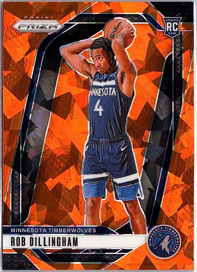 2024-25 Panini Prizm #250 Rob Dillingham Prizms Orange Ice