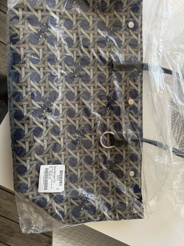 Tory Burch Basket Weave Tote NEW - Picture 5 of 5