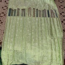 Vintage Knitting Needle Set w/ CASE 32 Pieces EUC