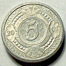 2001 Netherlands Antilles - 5 Cents - Aluminum - 1.1g