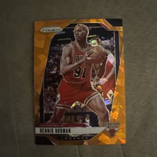 2024-25 Panini Prizm Legends Dennis Rodman #277 Orange Wave Prizm /60