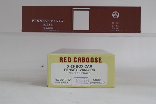 Kit de vagón de carga Red Caboose escala HO Pennsylvania PRR #51686 X-29 | Condition: Used