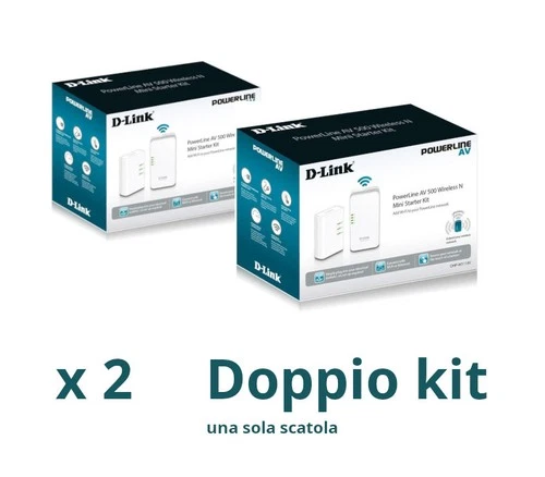 D-Link Powerline AV 500 Wireless DGP-W311AV - 4 pezzi!!!