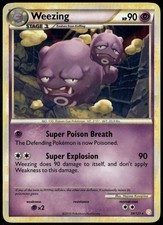 Weezing 34/123 Rare HeartGold & SoulSilver LP Pokemon Card on eBay