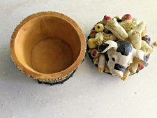 Pig in a Barrel ornament container  Country Meadows