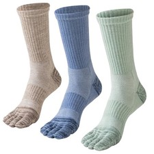 Merino Wool Toe Socks For Hiking Men Women Thermal Winter Warm Boot Work Cush...