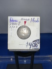 1801 ? 1 Reale Peru Silver Coin Holed Pendant Pirate Treasure Estate Sale