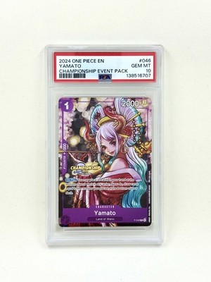 2024 One Piece En Yamato Championship Event Pack #046 PSA 10 Gem