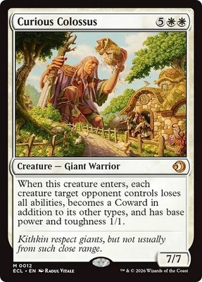 FOIL CURIOUS COLOSSUS x1 mtg NM Lorwyn Eclipsed 1 Mythic