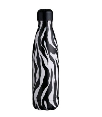 WilkoZebra Doppelwandige Trinkflasche Halten Sie es warm oder kalt 500 ml