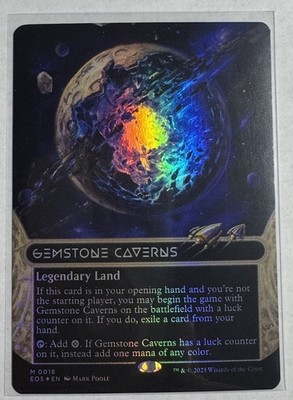 Gemstone Caverns (0016) Borderless FOIL Edge of Eternities: Stellar Sights Foil