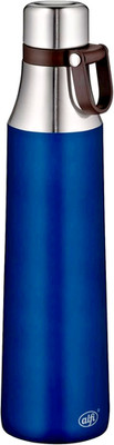 alfi CITY BOTTLE LOOP 700ml, Blue Matt, Edelstahl-Trinkflasche mit Trageschlaufe