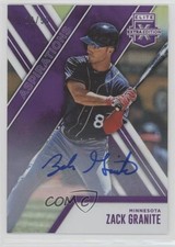 2017 Panini Elite Extra Edition Aspirations Purple 10/50 Zack Granite Auto y3w