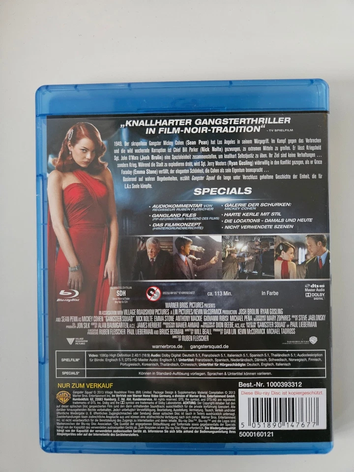 BLU RAY Gangster Squad -- GEBRAUCHT -- - Bild 2 von 3