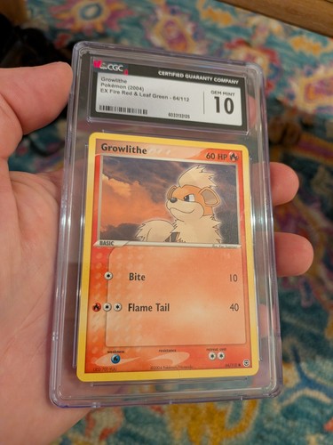Growlithe graded CGC 10 for sale on eBay
