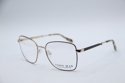 NEW LEON MAX MAXSTUDIO 4070 ZYLOWARE 021 BLACK GOLD AUTHENTIC EYEGLASSES 55-18