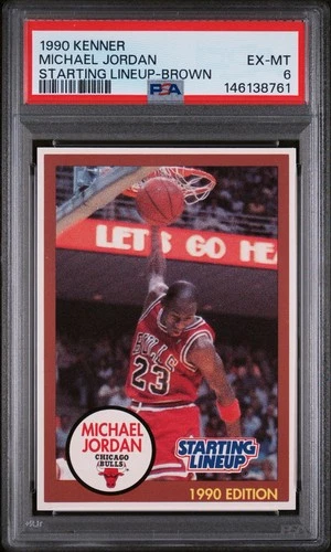 1990 Michael Jordan Starting Lineup Card PSA 6