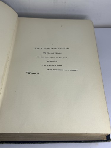 Antique The Poetical Works Of Percy Shelley Complete Edited Mary Shelley 1889 - Picture 4 of 6