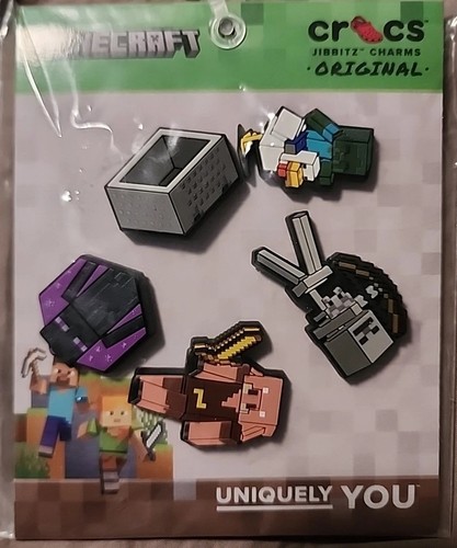 Uniquely You Crocs Jibbitz Charms Minecraft 5 pack