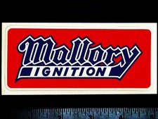 Mallory Ignition - Original Vintage 1960s 70s Racing Decalsticker - 5 Inch B