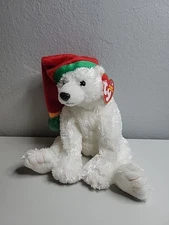 TY Beanie Baby - SNOWDRIFT the Retired 6" Polar Bear Vintage 2002-2003 New-Mint 