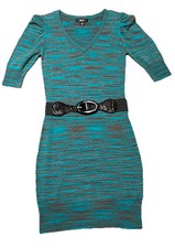 BCX Sweater Dress W/ Belt 90s Style Juniors Sz XS