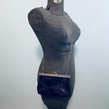 Vintage Walborg Black Beaded Evening Clutch