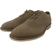 Kenneth Cole Reaction Mens Tan Klay Flex Lace up dress shoes size 10.5