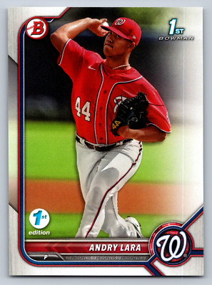 2022 1st  Bowman 1st Edition #BPPF-70 Andry Lara Nationals Baseball Card