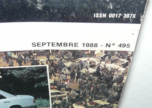 REVUE TECHNIQUE AUTOMOBILE SEPTEMBRE 1988 N° : 495 . - Imagen 2 de 4
