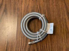 Ice maker 1/4  compression hose 72  new stainless steel braided