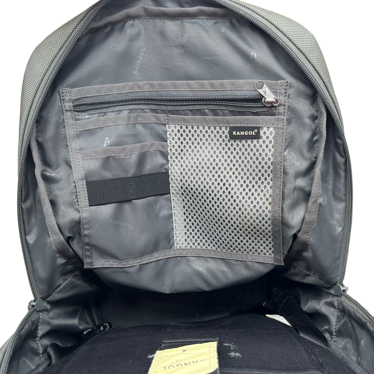Kangol Padded Backpack W/ Laptop Tech Slot Gray EUC | eBay