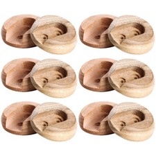 6 Pairs Wardrobe Rod Bracket Closet Pole Socket Brace Dowel Holder