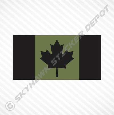 Canadian Forces Intelligence Branch Flag Bumper Stickers - 2 Pack, 4.3" X 2.2", Vinyl Decals