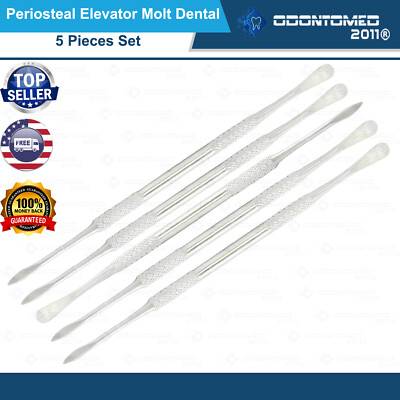 5 Pcs Periosteal Elevator Baby Molt # 7a Dental Instruments