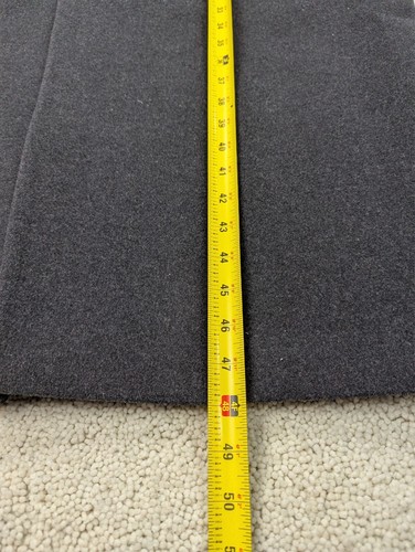 Wool Coat Mens 44R Gray Vintage Long Jacket Cashmere Italy Button Lined Overcoat - Picture 4 of 15