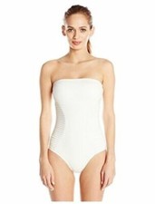 Vince Camuto 1 pc Swimsuit Sz 6 Small Pleated Waves Cruise "Pearl" With Straps