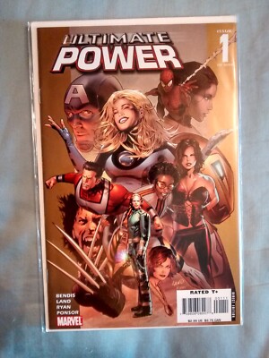 ULTIMATE POWER #1- Brian Michael M. Bendis, Greg Land, '06 MARVEL 1st PB Print