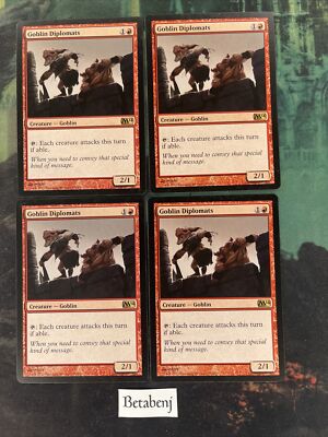 4x MTG Goblin Diplomats - Magic 2014 (M14) (Playset)