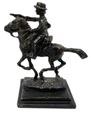 Confederate Soldier Civil War Calvary Horse - Metal Figurine Figure 32mm